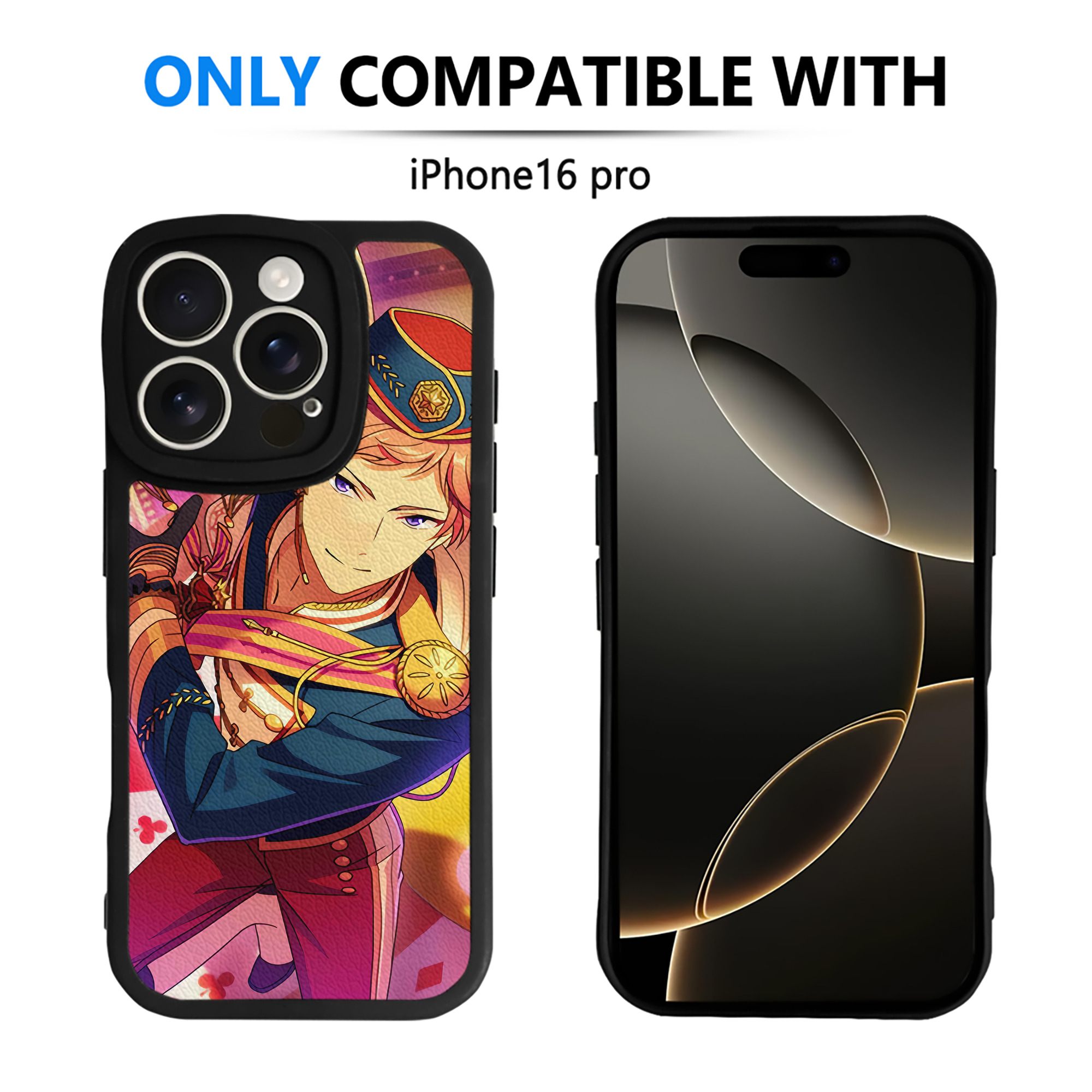 （画像用） あんさんぶるスターズ! Ensemble Stars 【iPhone 16シリーズ対応】シリコンスマホケース（レザー調） 材質：シリコン